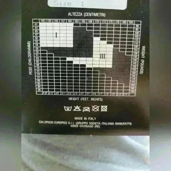 NWT & VINTAGE!! | Gianni Versace Dark Blue Tights With Design - Picture 4 of 4